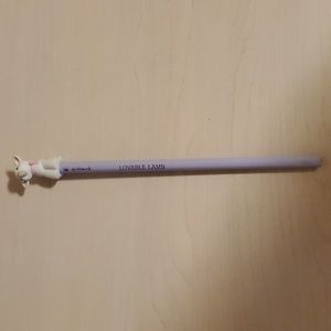 Hallmark Lovable Lamb Purple Wooden Pencil topped by White Lamb